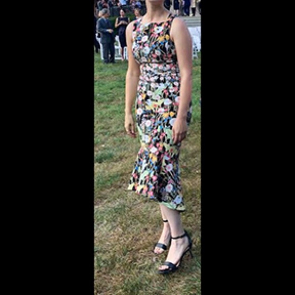 Peter Pilotto neoprene floral dress US size 4